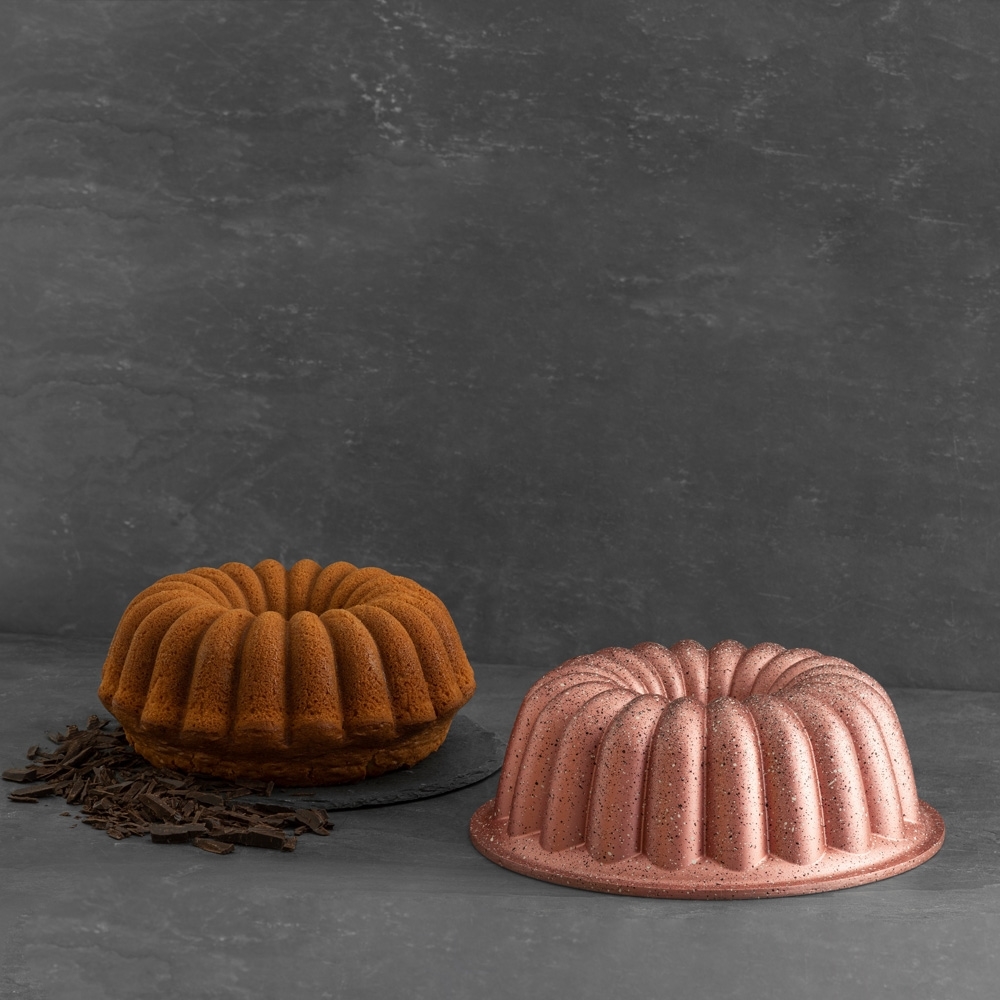Nehir Açelya Rose Gold Döküm Kek Kalıbı 26 Cm Akayev