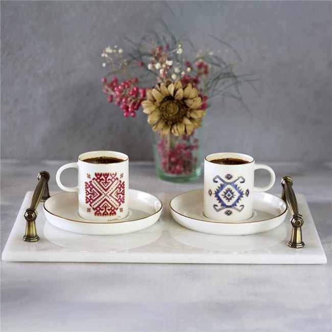 Akayev Mermer Beyaz Rustik 30x20 cm Tepsi