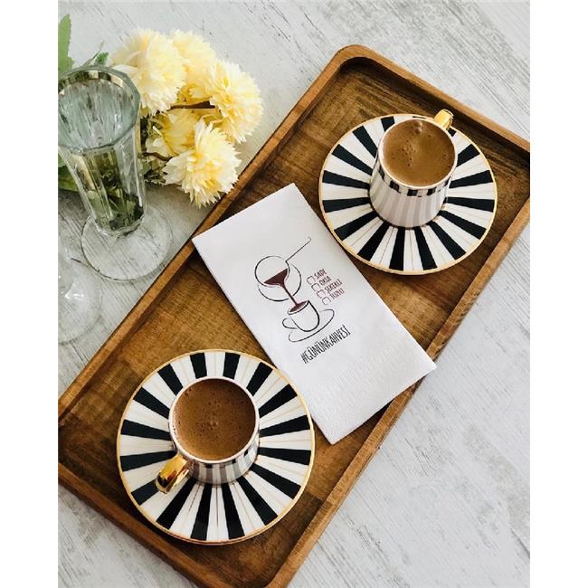 Porland Palms 6'lı Kahve Fincan Takımı