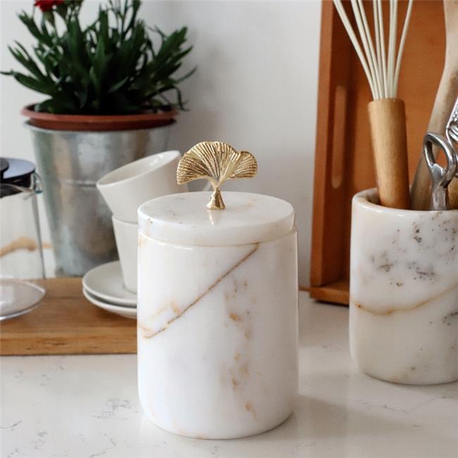 Akayev Mermer Beyaz Ginkgo Baharatlık