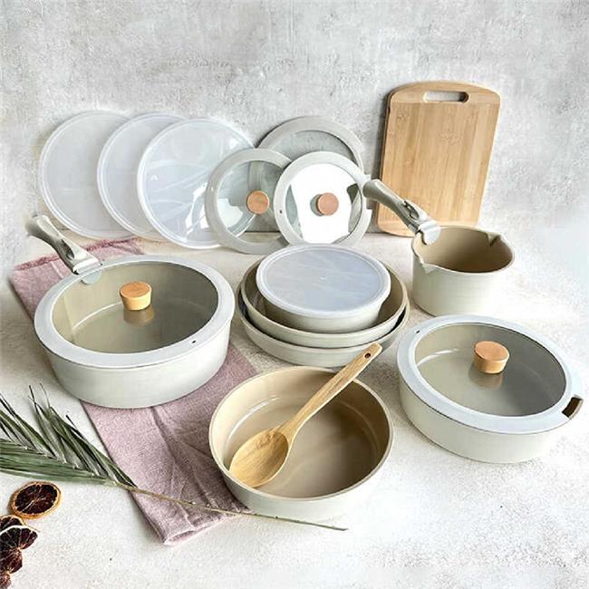 Neoflam Midas Set Bej Indüksiyon 18 Parça