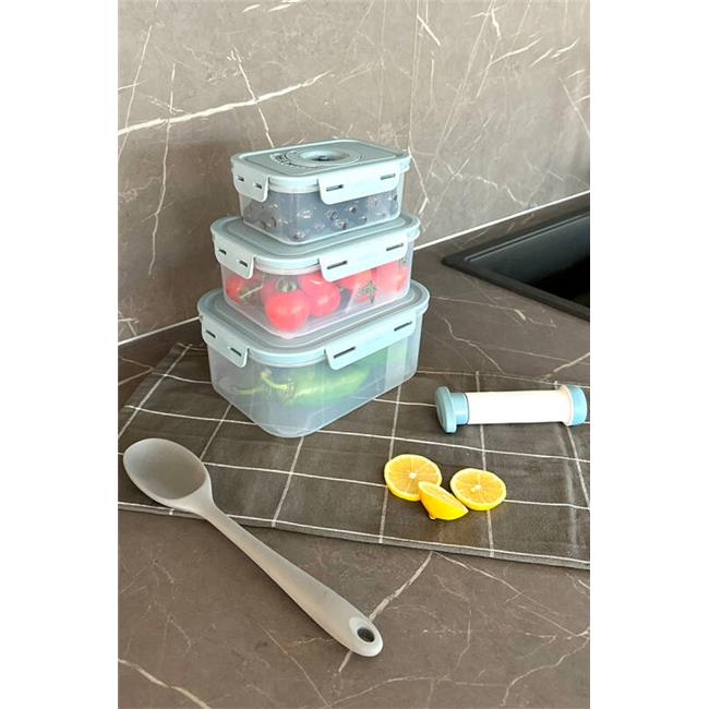 Primanova Seoul Vakumlu Taze Ürün Saklama Kabı 3'lü Set