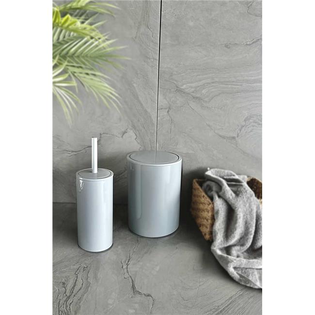 Primanova Flores 2'li Banyo Seti - Gri