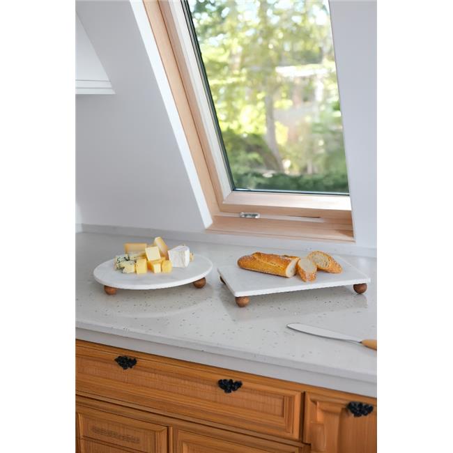 Akayev Mermer 2'li Dikdörtgen Sunum Tabak Seti