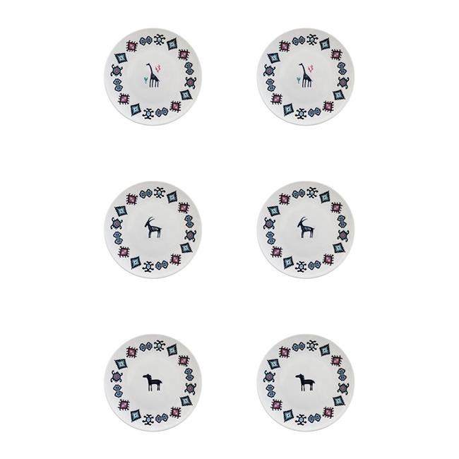 Porser Porselen Hitit Servis Tabağı Takımı 26cm 6 Parça