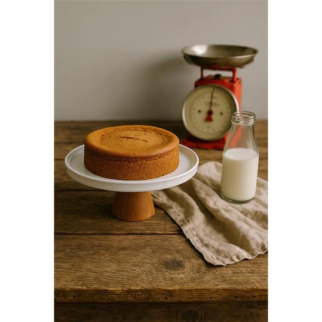 Akayev Porselen Ahşap Ayaklı 25 Cm Sunumluk