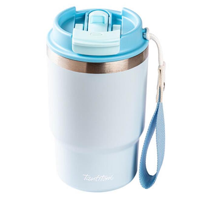 Tantitoni Mavi 2 si 1 Arada Kapaklı Termos Bardak 480ml