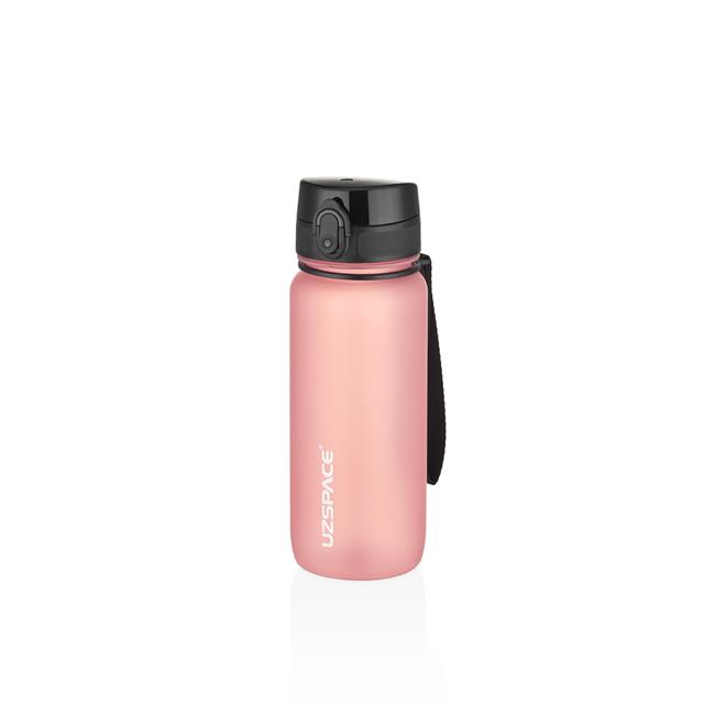 Uzspace 650ml Soft Touch Tritan Su Matarası Pudra Pembe