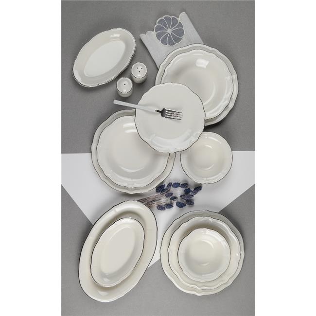 Porser Platin Yaldız Fulya Yemek Seti 53 Parça